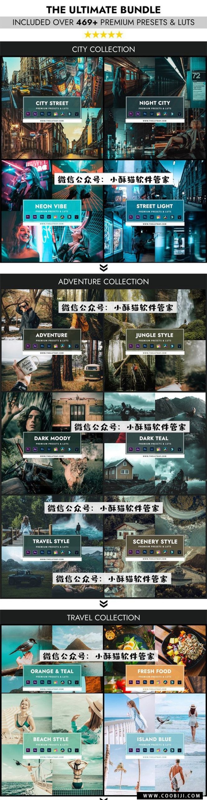 调色预设-600+款PS/LR预设TheLutBay-Lightroom+APP滤镜及LUT视频预设终极大合集 The Ultimate Bundle插图1小新卖蜡笔