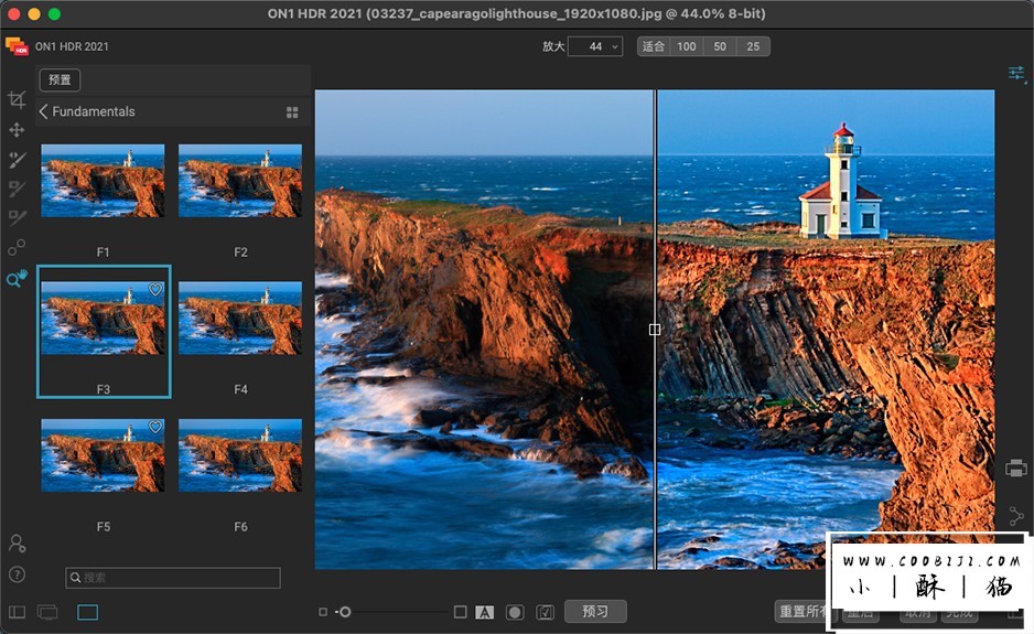 软件-专业批量HDR图像处理软件ON1 HDR 2022 (16.0.1.11291) 中文版插图3小新卖蜡笔
