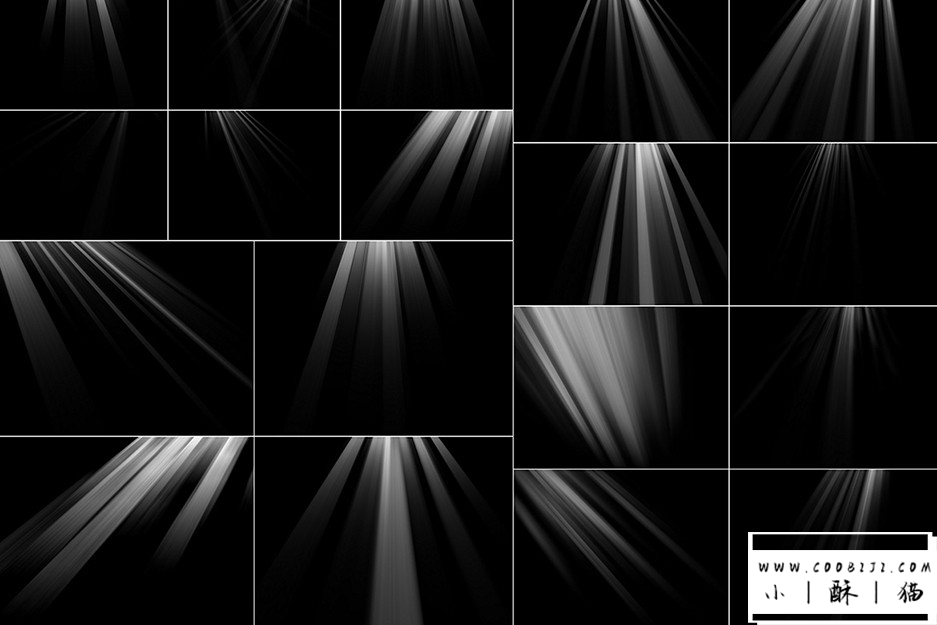 PS笔刷-50组高清太阳光耶稣光丁达尔窗户光笔刷素材 Light Rays插图1小新卖蜡笔