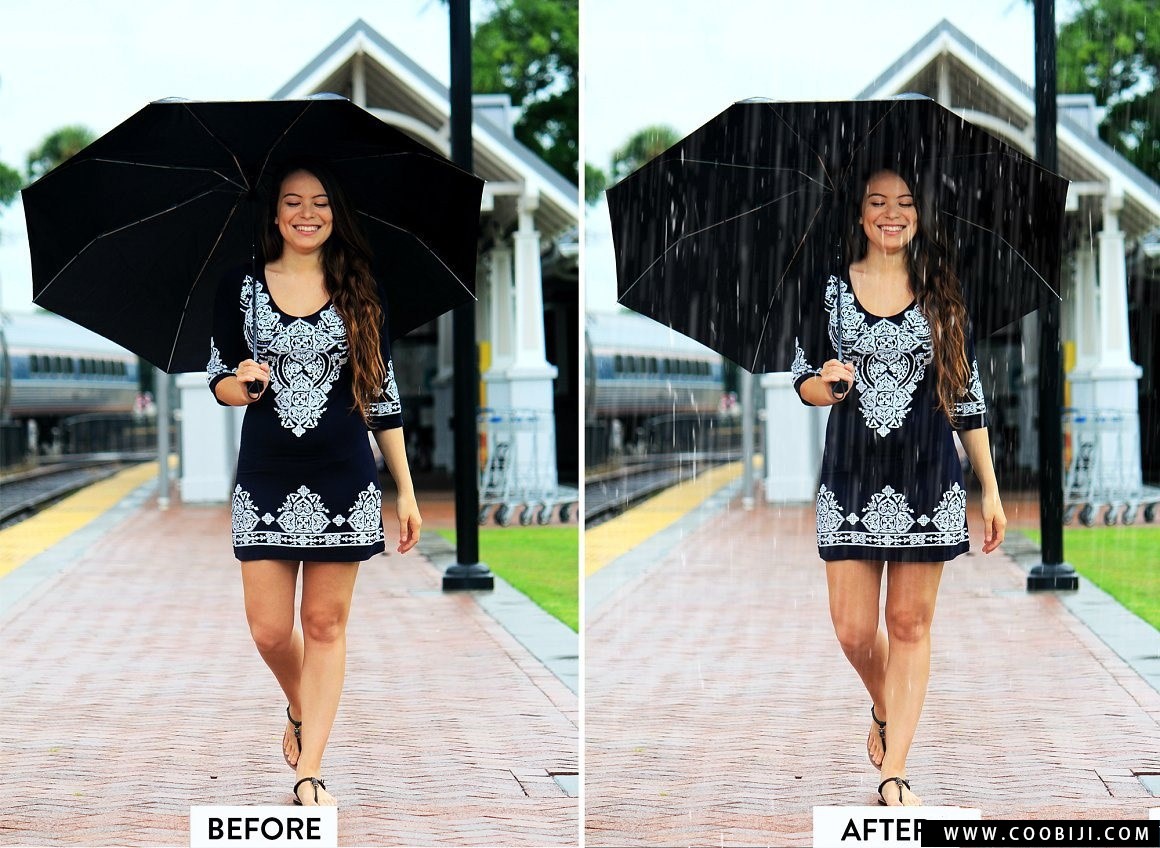 素材-30张真实下雨雨滴效果摄影后期图片叠加合成素材插图1小新卖蜡笔