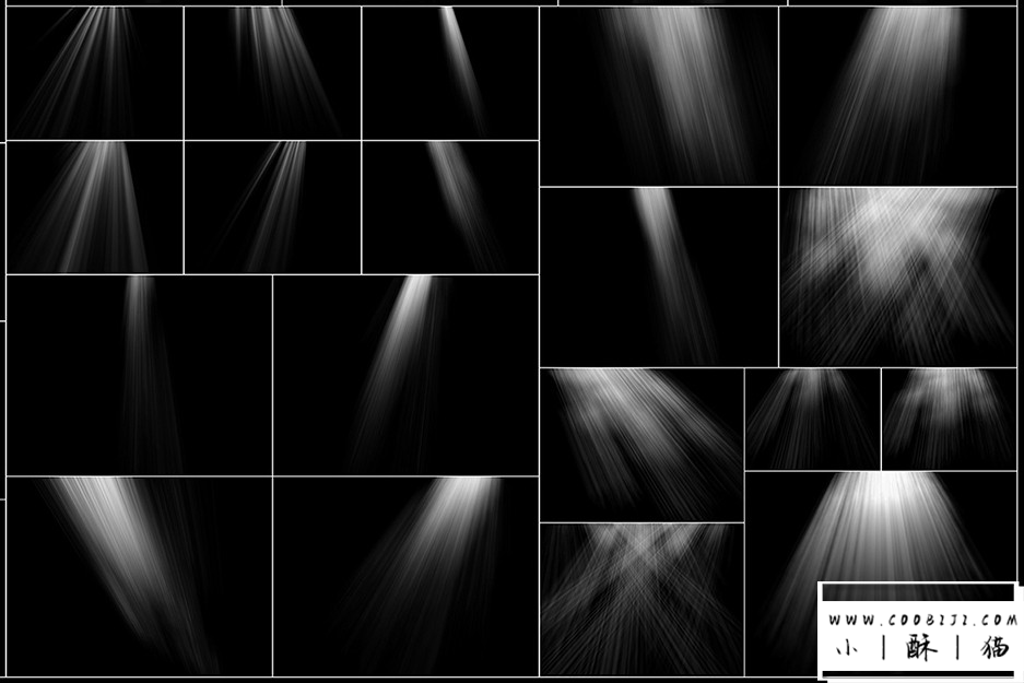 PS笔刷-50组高清太阳光耶稣光丁达尔窗户光笔刷素材 Light Rays插图3小新卖蜡笔