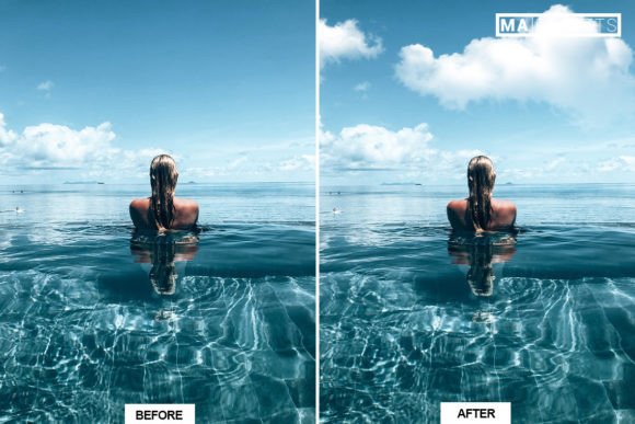 130张逼真的天空白云云彩摄影后期叠加合成素材