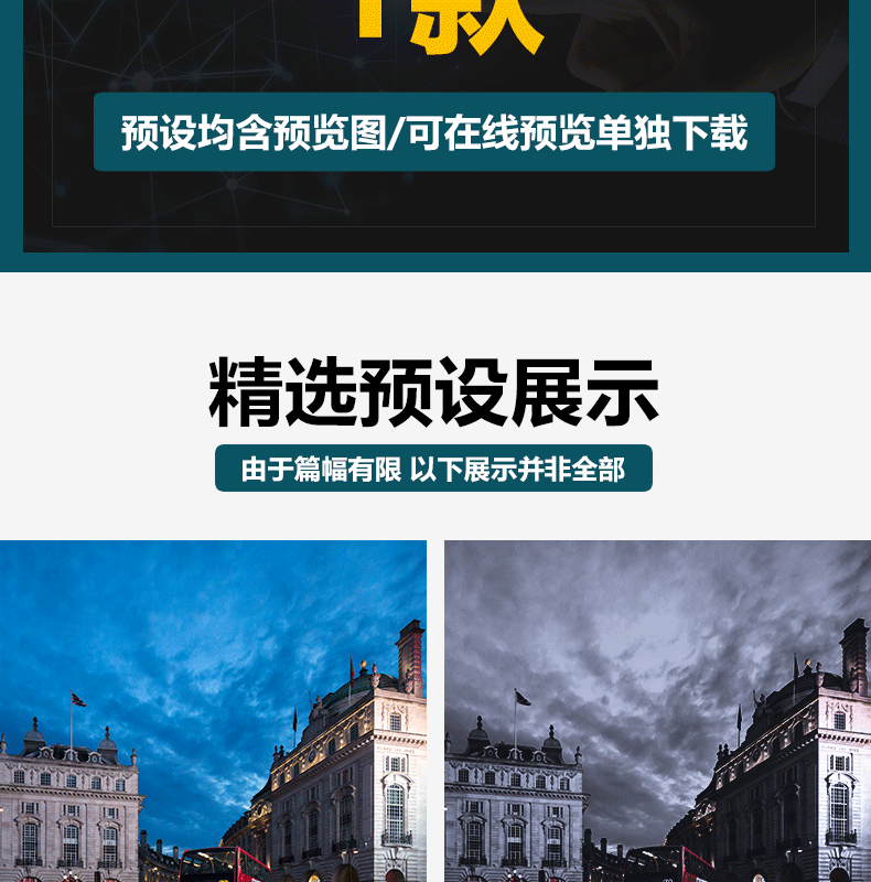 【预设】暗调银灰LR预设PS冷色ins街拍银灰色纪实FCPX达芬奇手机APP滤镜PR调色LUT插图(2)